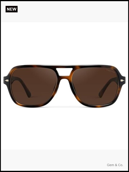 Polarized Aviator Sunglasses for Tennis & Pickleball, UV Protection, Non-Slip
